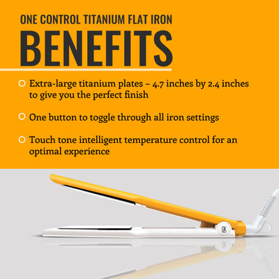 One Control Titanium Flat Iron | GK Hair UAE
