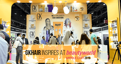 GK Hair Shines at Beautyworld Middle East 2019