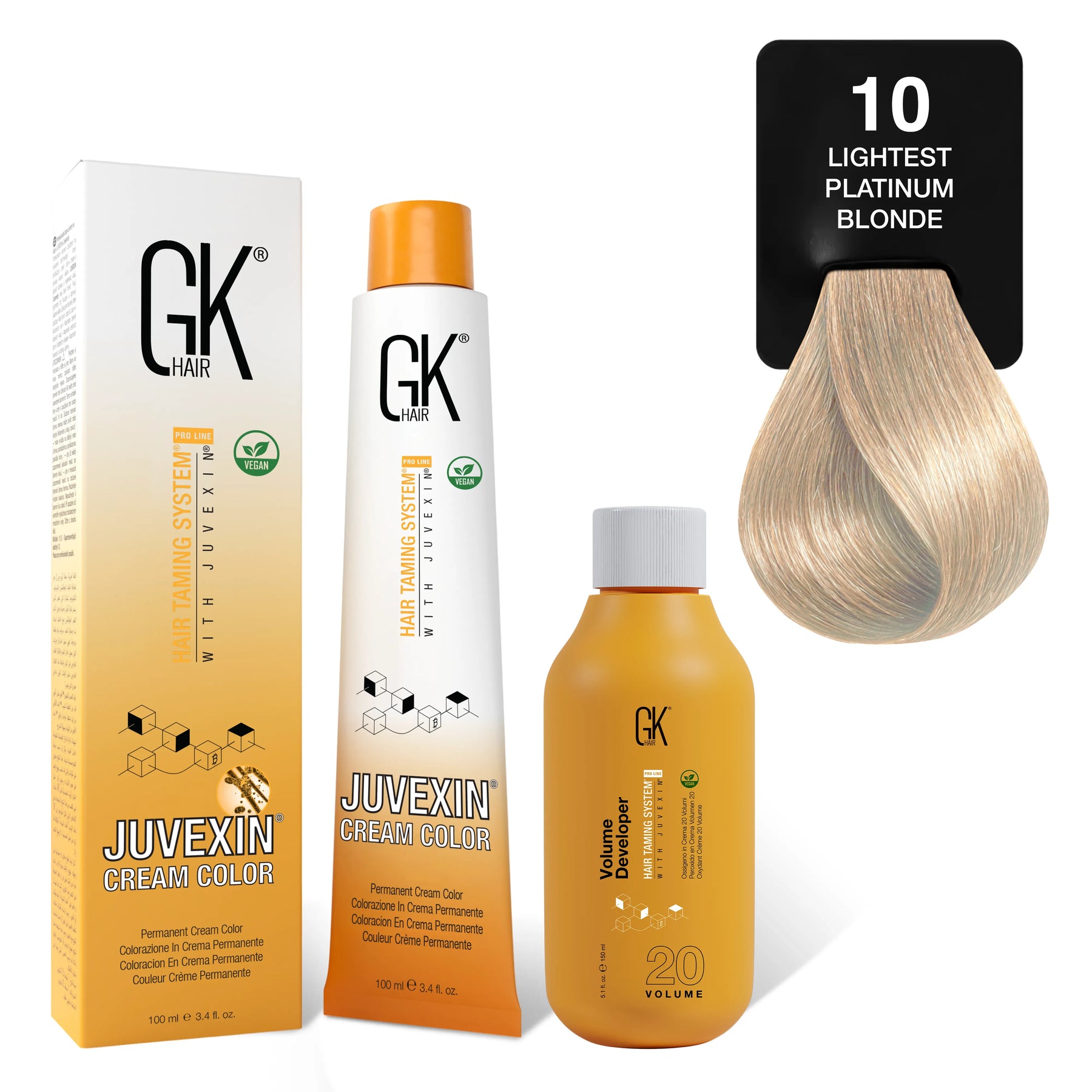 GK Hair Platinum Blonde Juvexin Cream Colour