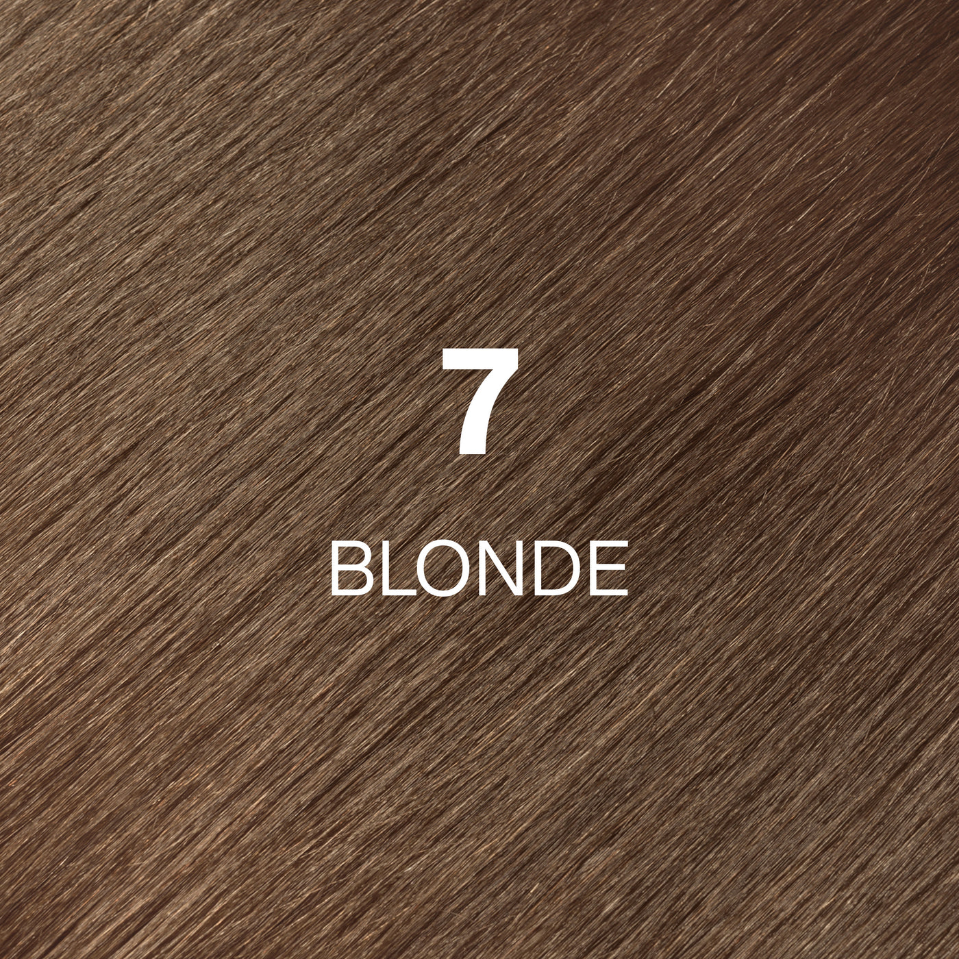 Silky hair texture showcasing the GK Hair's Juxevin Cream Color "7 Blonde Hair Texture" in bold white text.