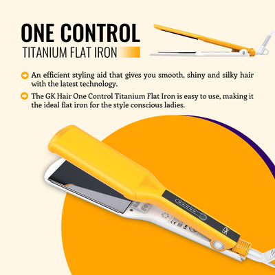 GK Hair UAE | One Control Titanium Flat Iron 