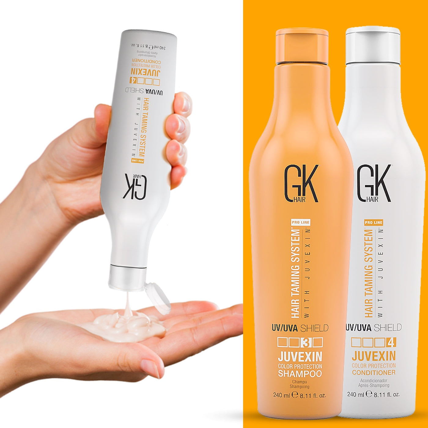 GK Hair Shield Shampoo and Conditioner | juvexin